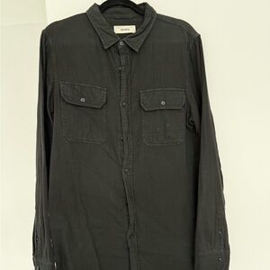 Buck Mason Black Casual Button-Down Shirt
